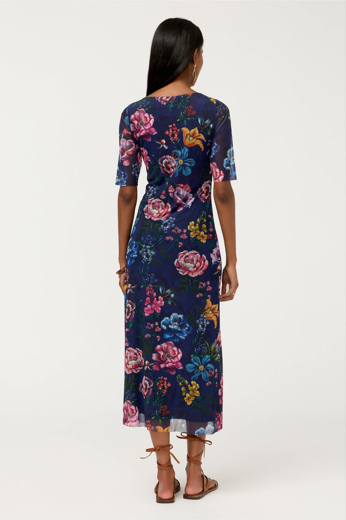 ASTRID MESH MIDI DRESS