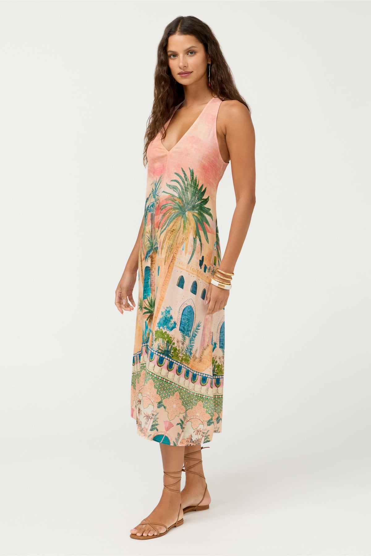 MAYCI HALTER MIDI DRESS