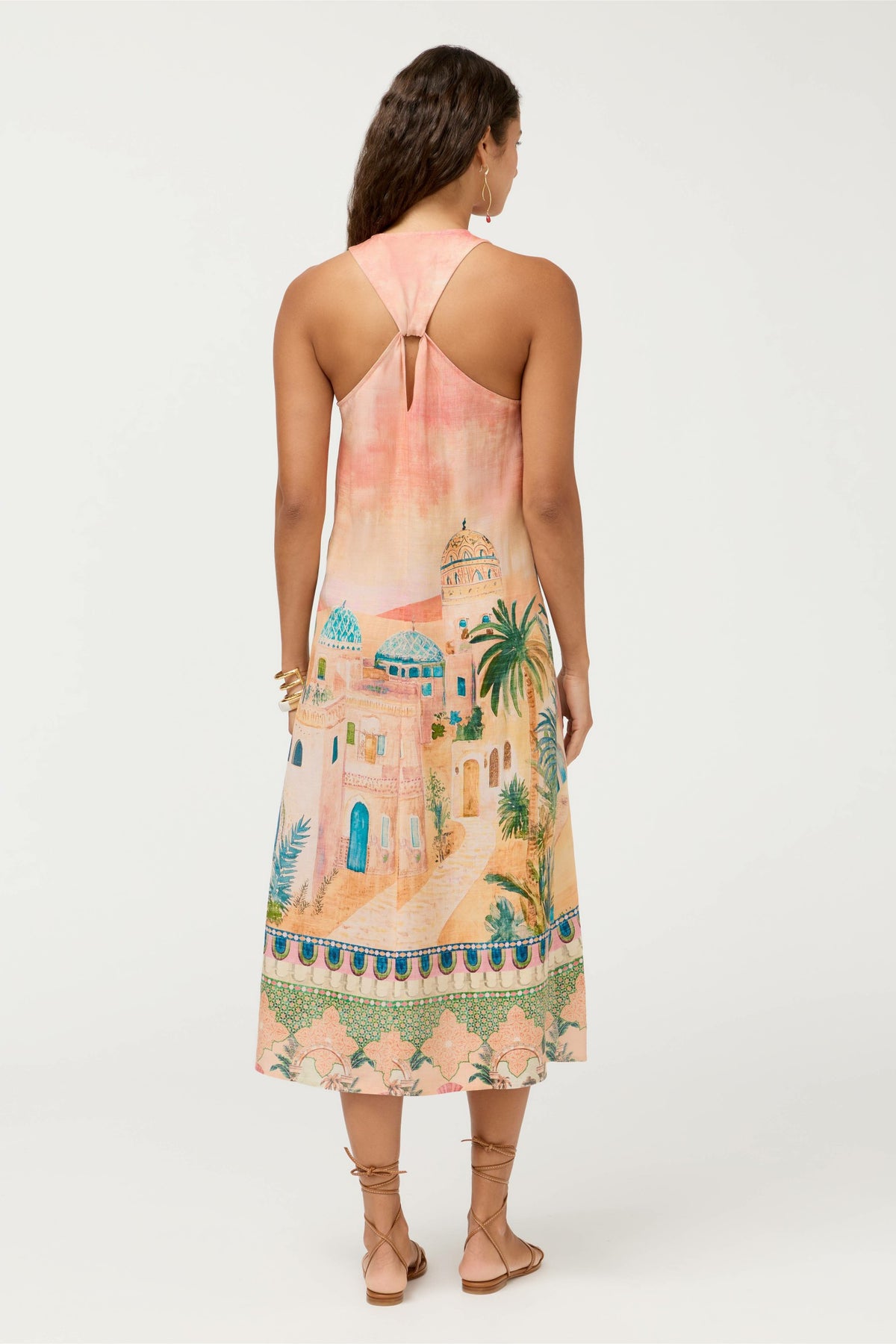 MAYCI HALTER MIDI DRESS