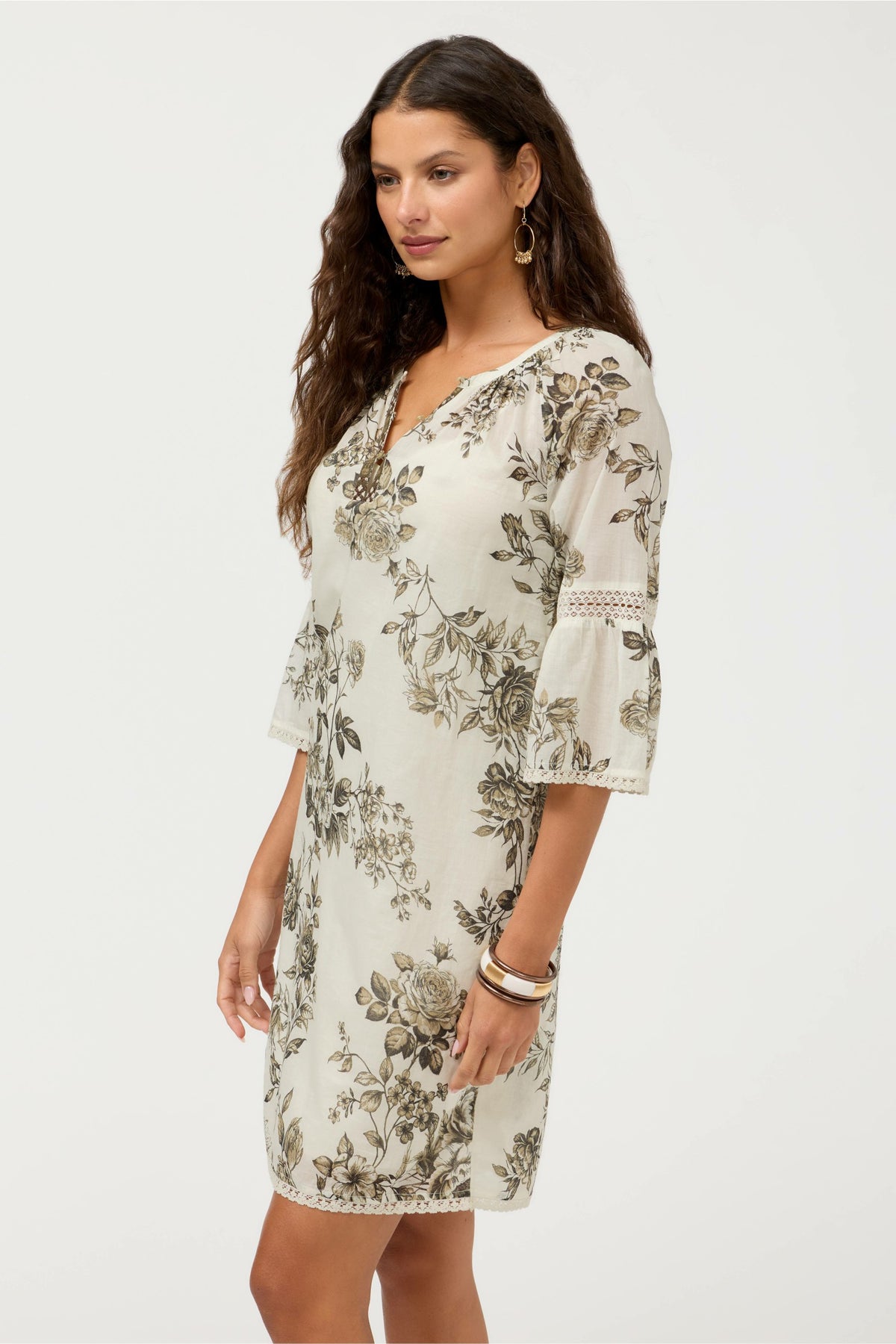 MANDIE PEASANT MINI DRESS