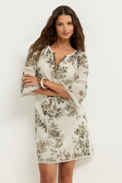 MANDIE PEASANT MINI DRESS