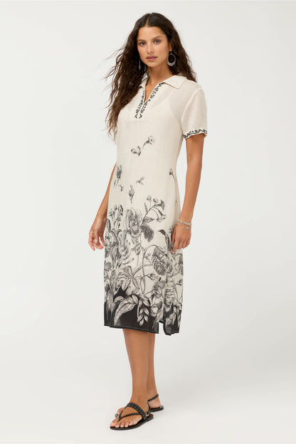 HENLEY COLLARED DRESS