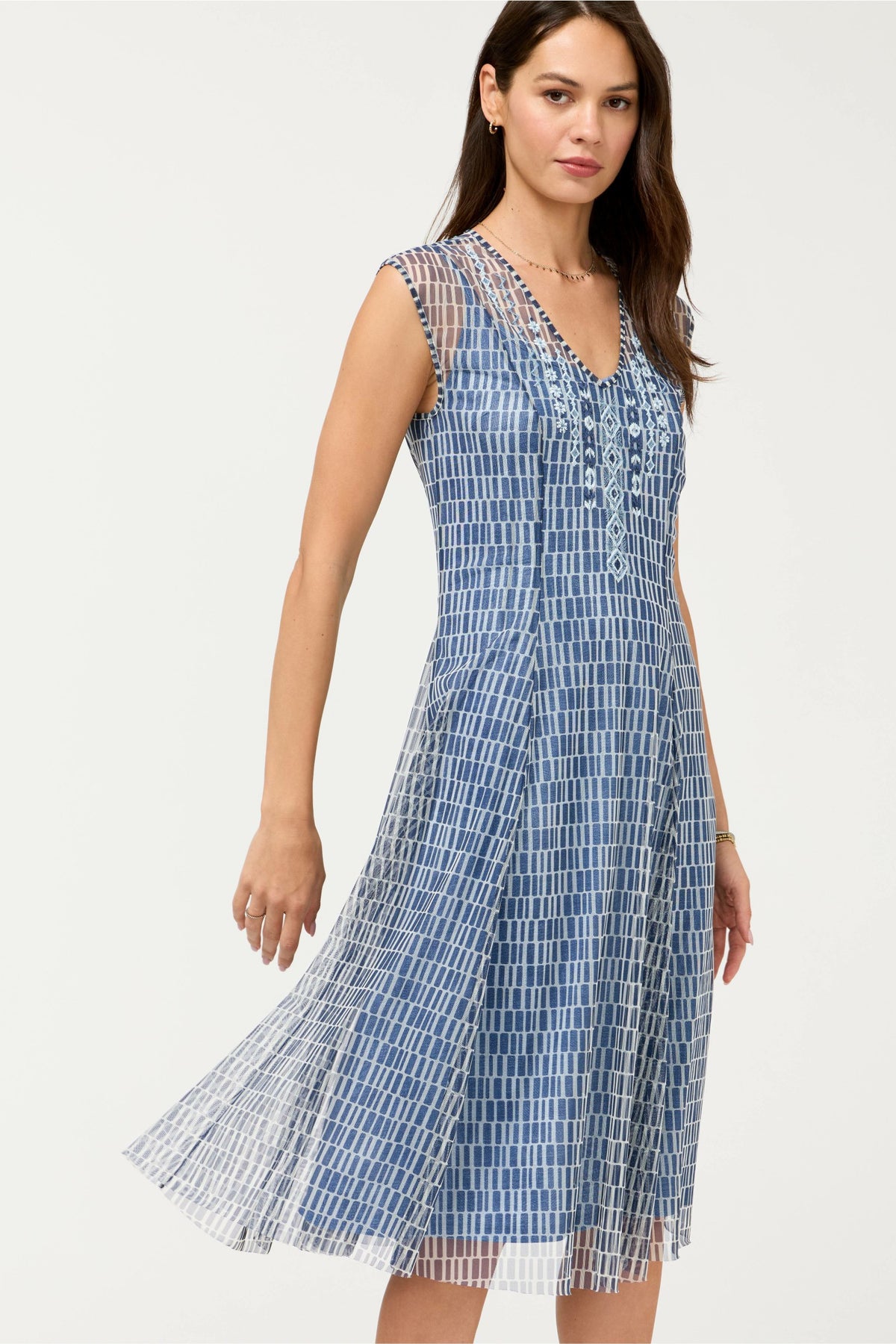 DOROTEA MIDI MESH DRESS