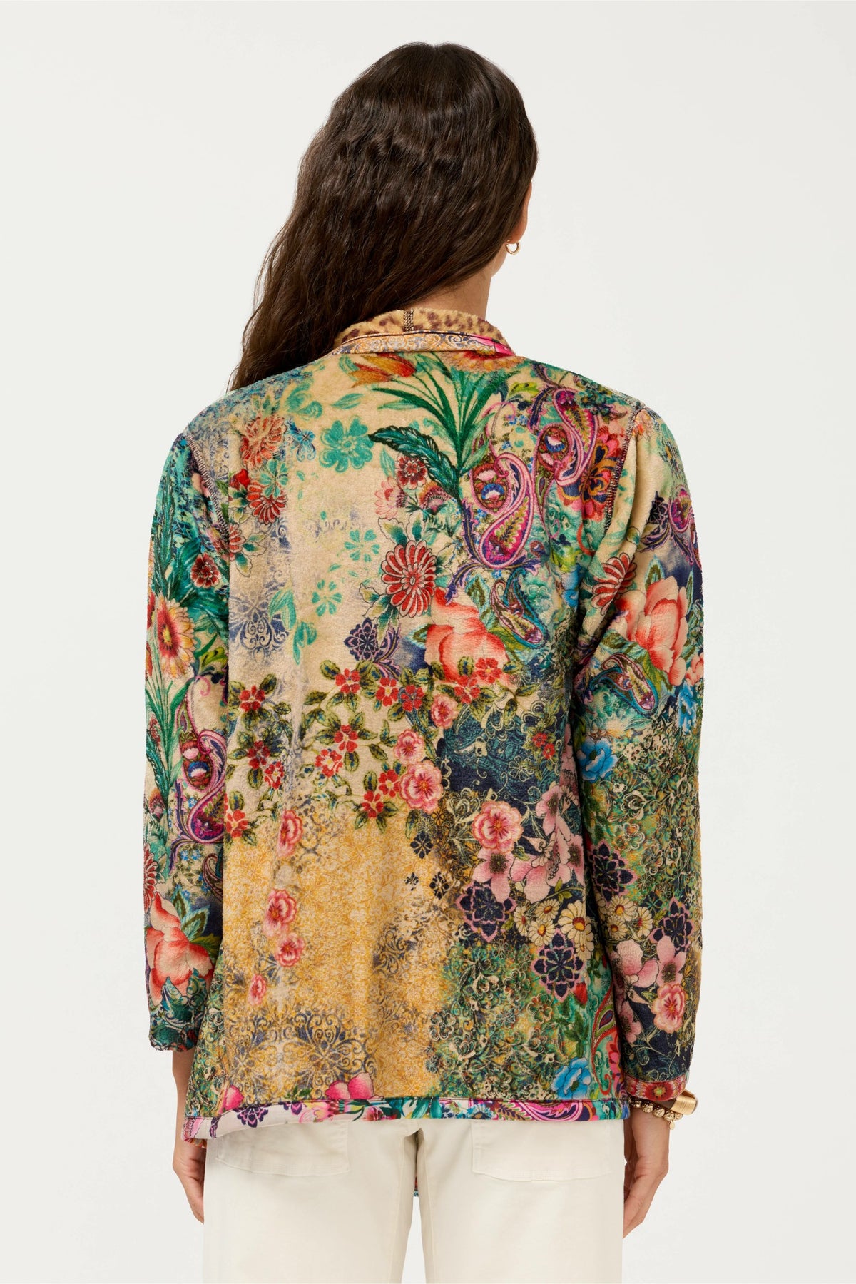 JOAN WRAP BINDED SHERPA JACKET
