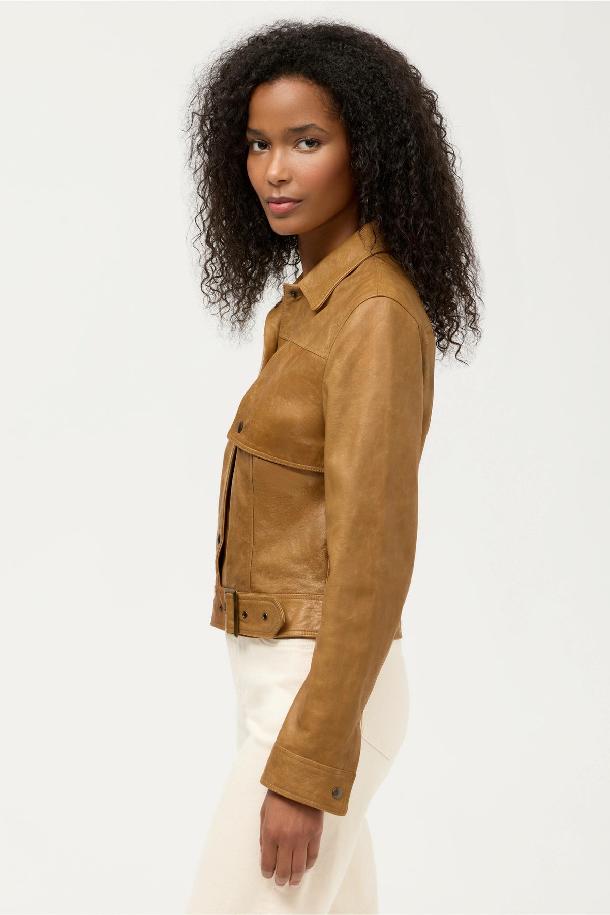 ITALIAN LEATHER BUCKLE JACKET