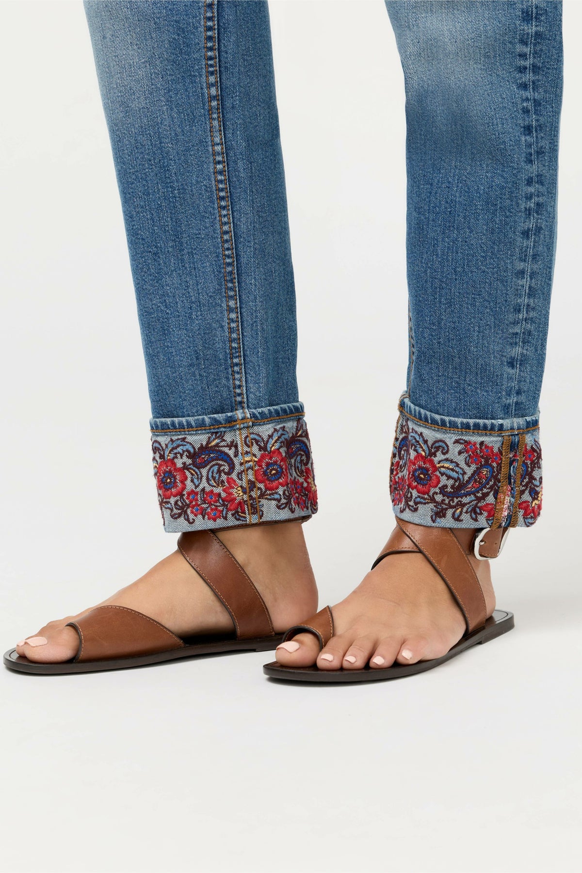 THE CUFFED SLIM STRAIGHT LEG JEAN