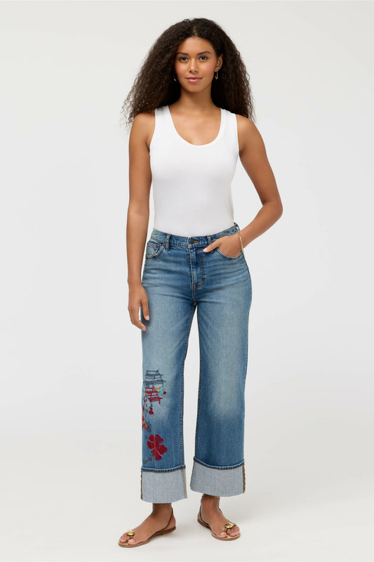 THE ANKLE WIDE LEG JEAN