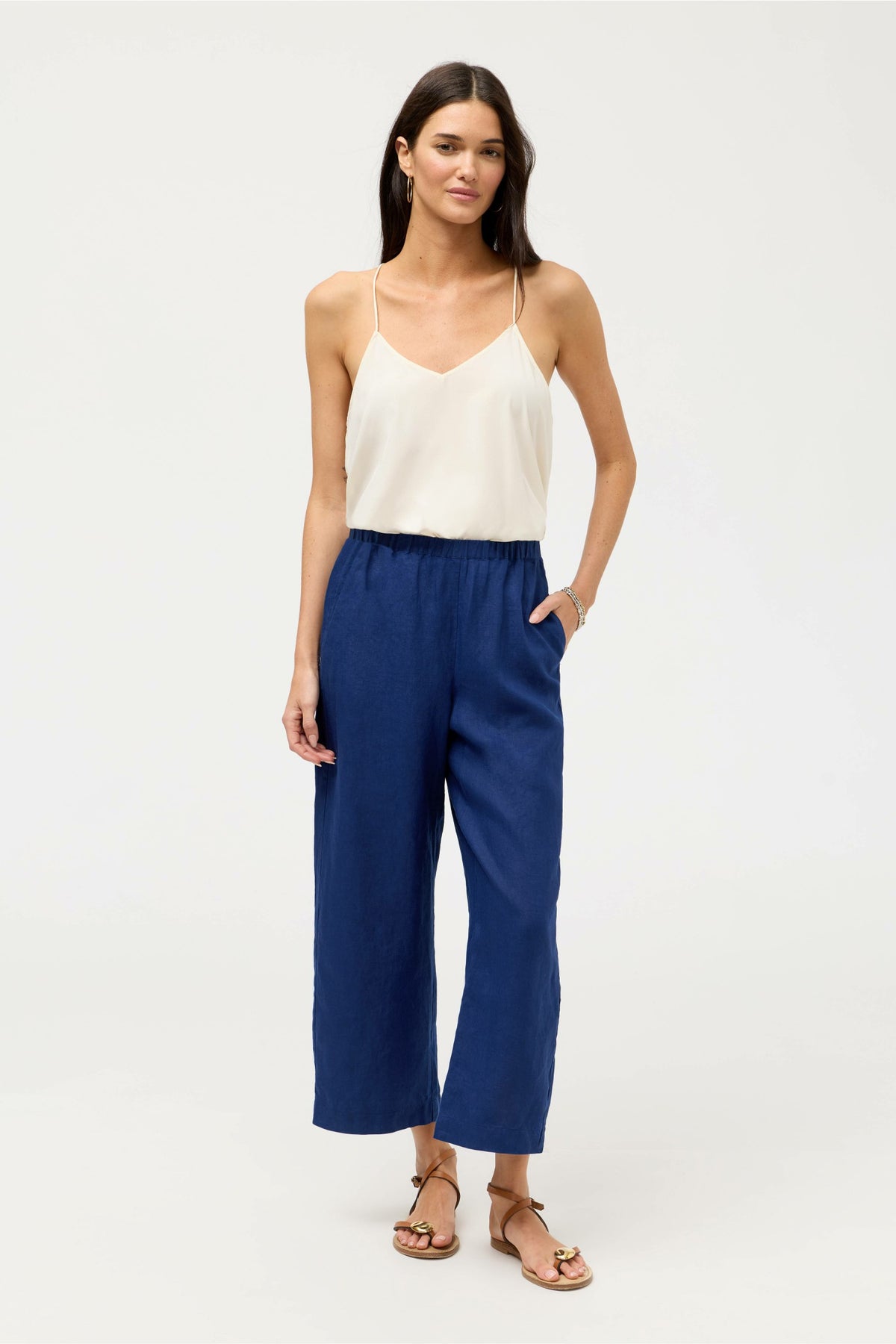 CROPPED LINEN PANT