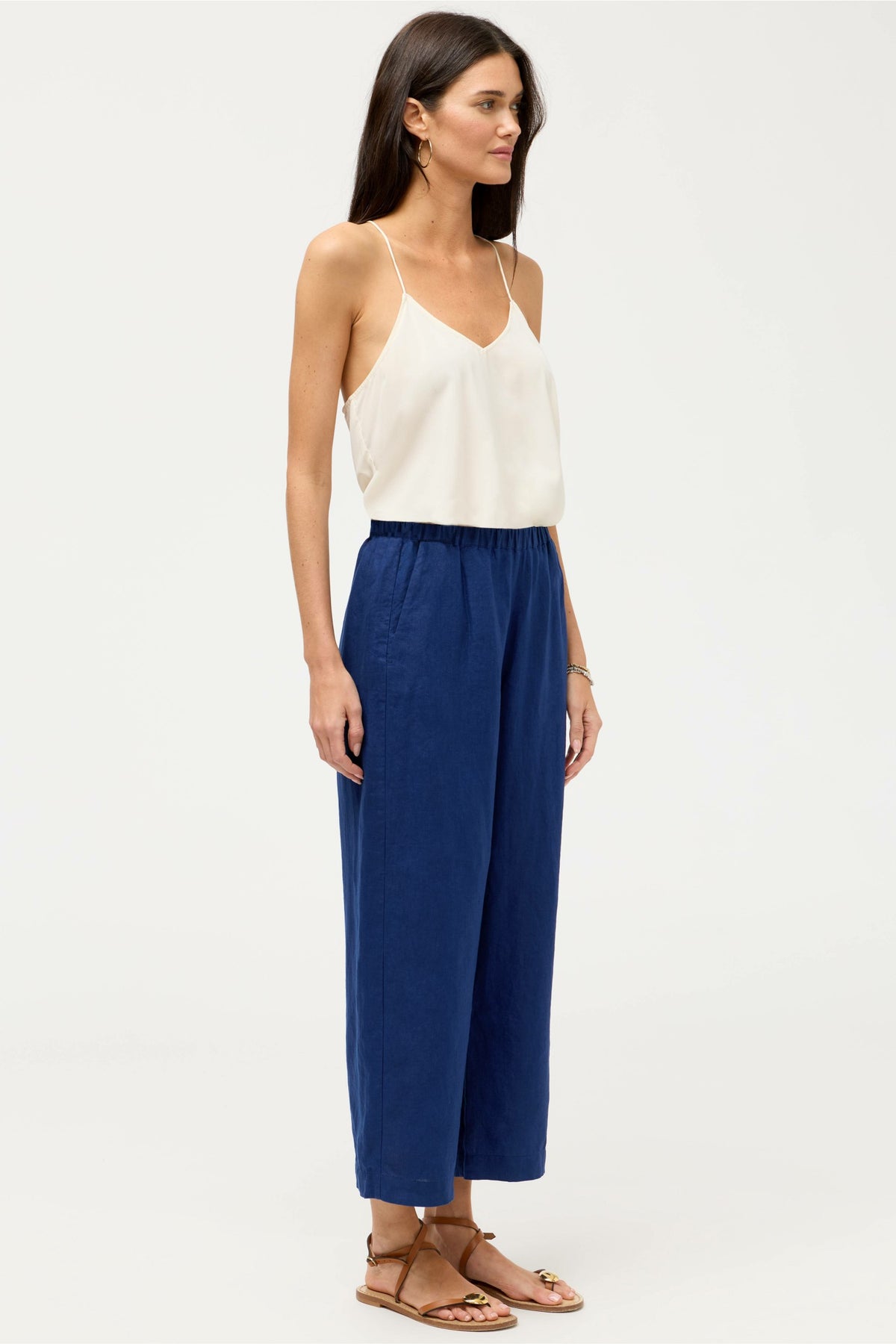 CROPPED LINEN PANT