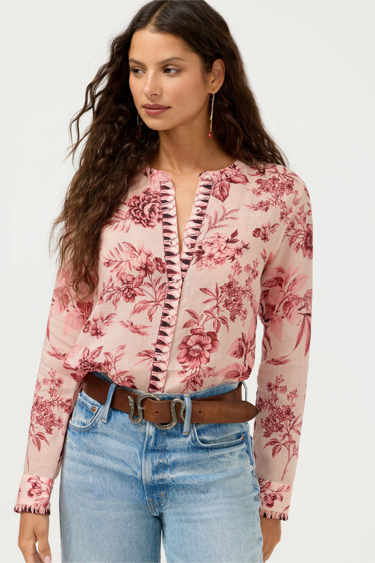 RUFFLE CUFF BLOUSE
