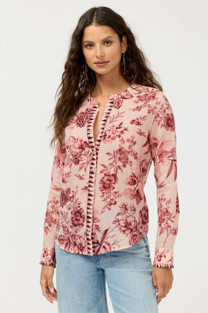 RUFFLE CUFF BLOUSE