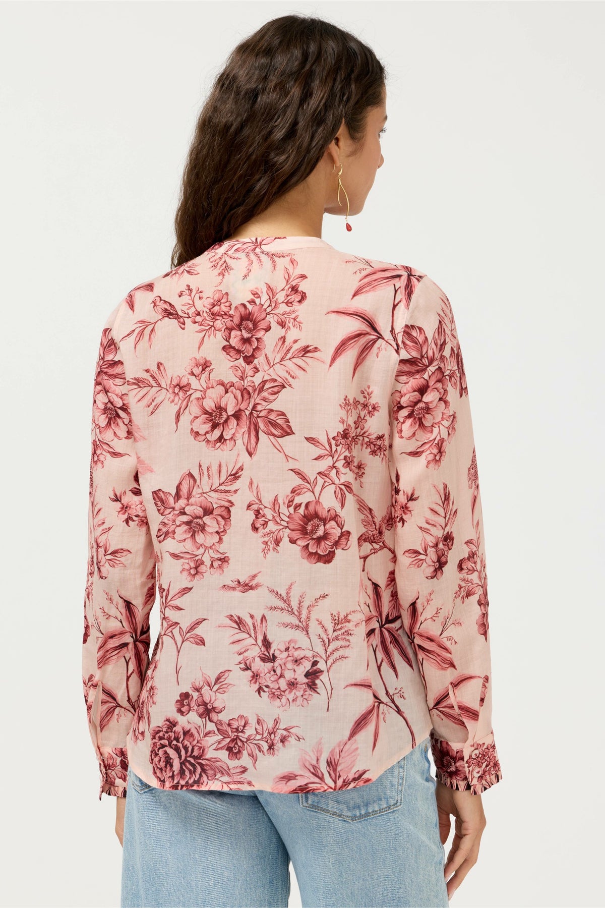 RUFFLE CUFF BLOUSE
