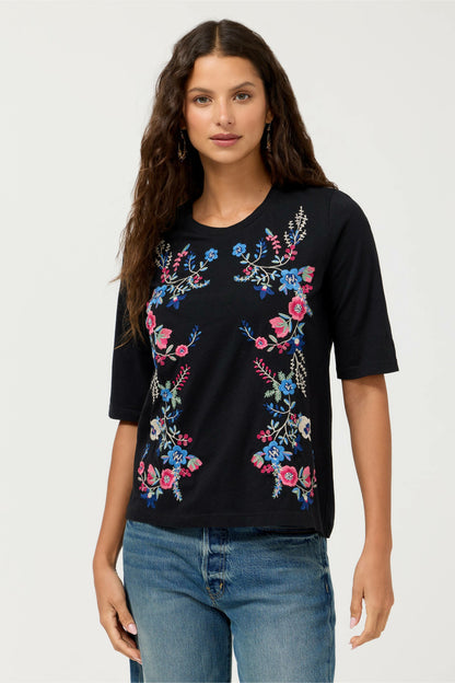 CREWNECK ELBOW SLEEVE TEE
