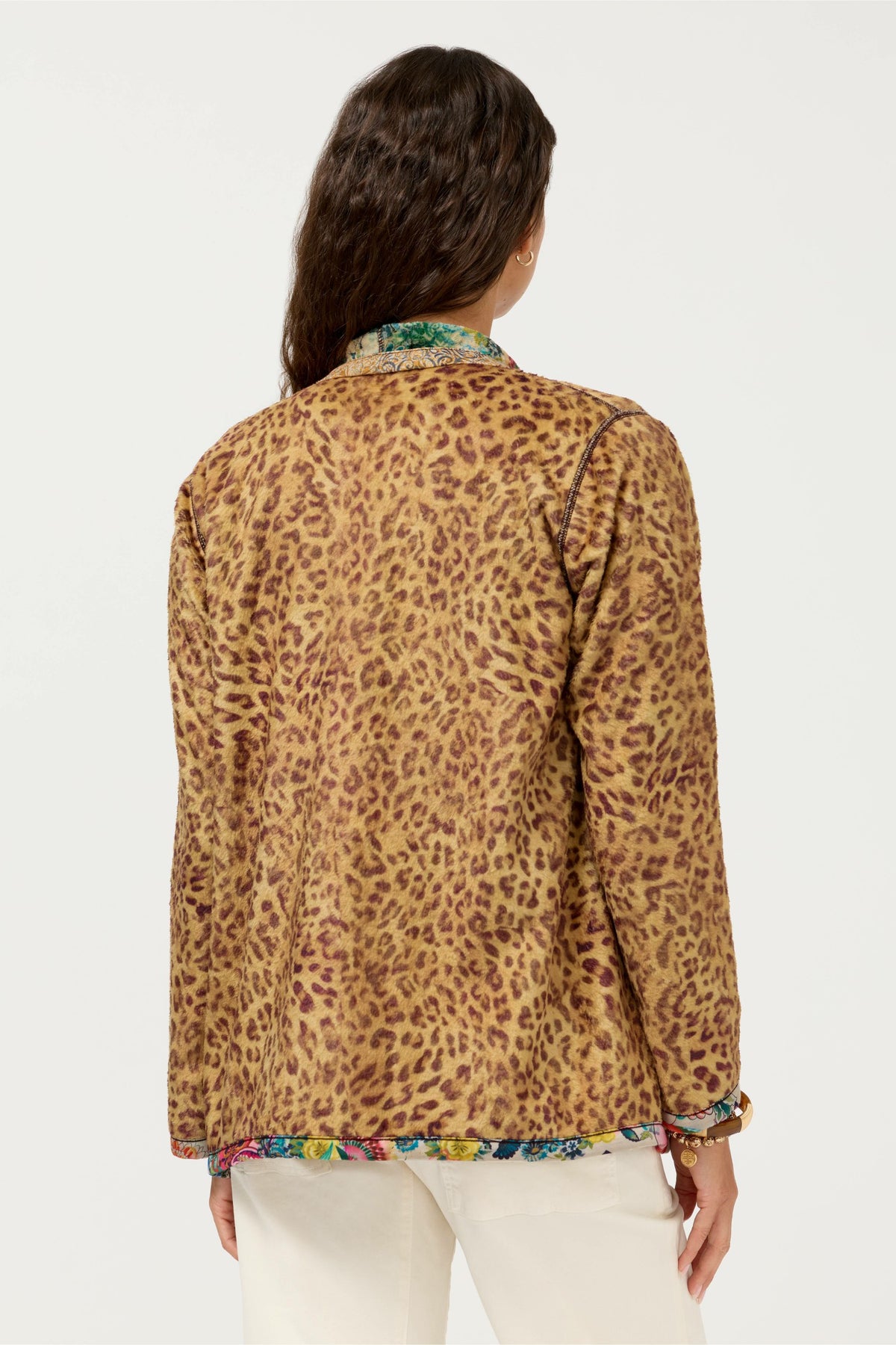 JOAN WRAP BINDED SHERPA JACKET