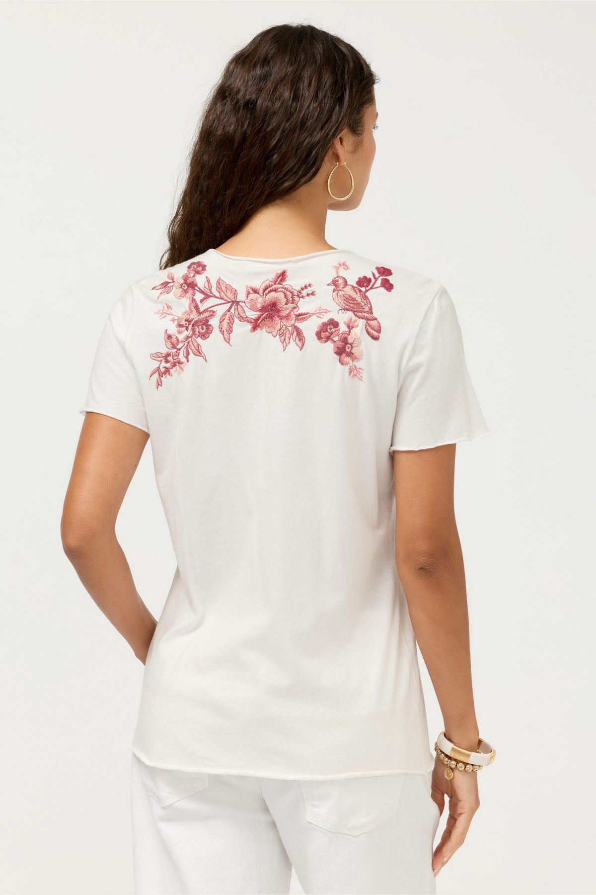 PLEAT FRONT TEE