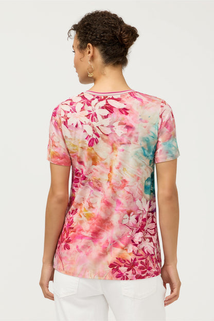 The Janie Favorite Short Sleeve V-Neck Swing Tee