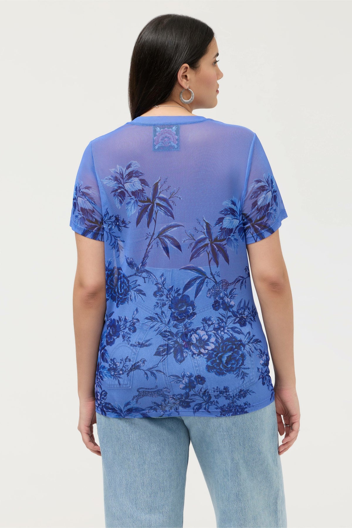 ELEANOR SHORT SLEEVE MESH TEE