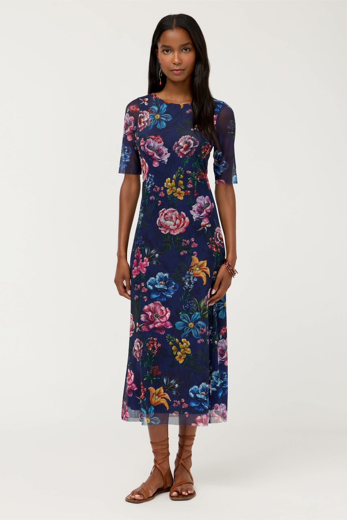 ASTRID MESH MIDI DRESS