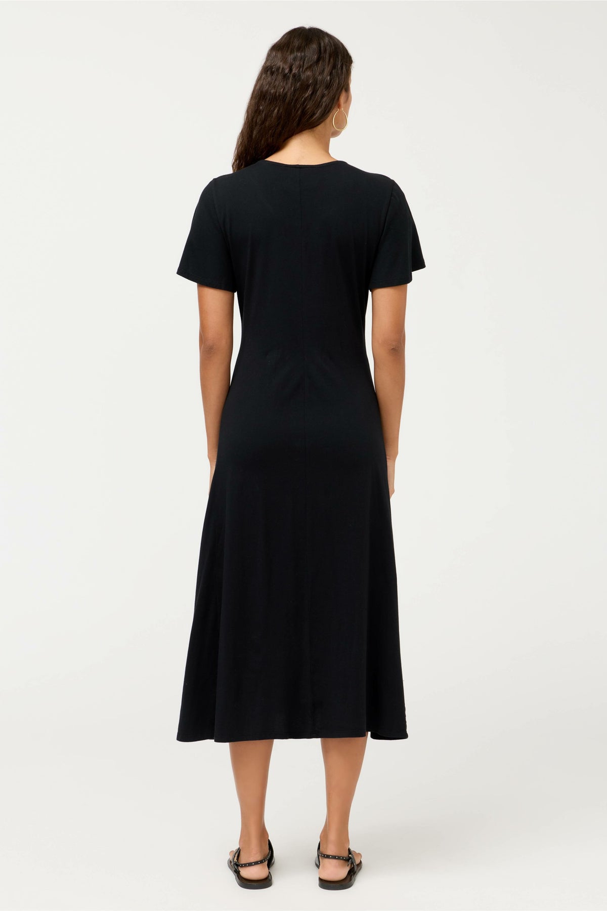 FLUTTER SLEEVE KNIT DRESS