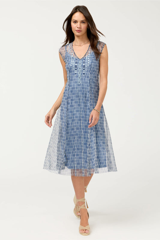 DOROTEA MIDI MESH DRESS