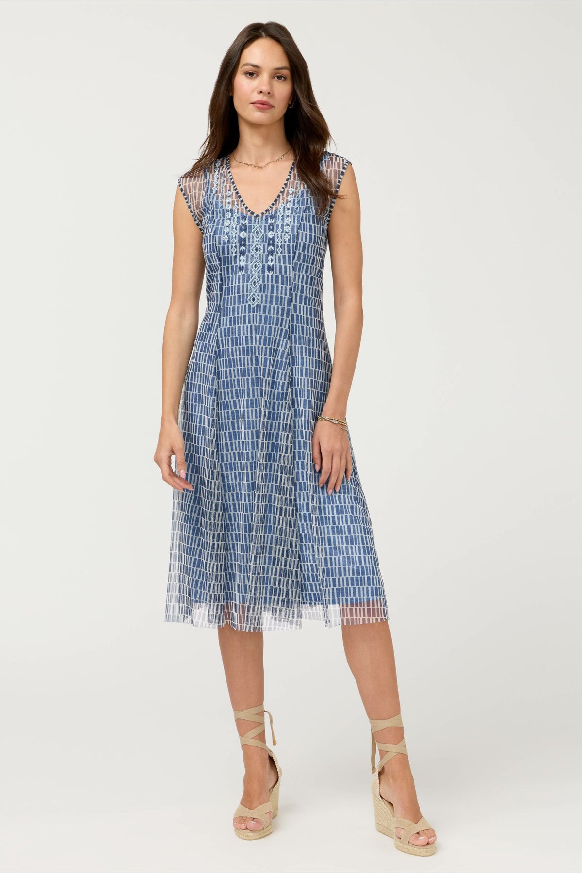 DOROTEA MIDI MESH DRESS