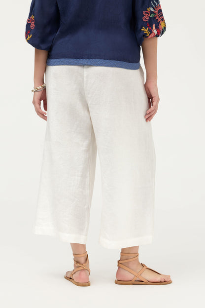 CROPPED LINEN PANT