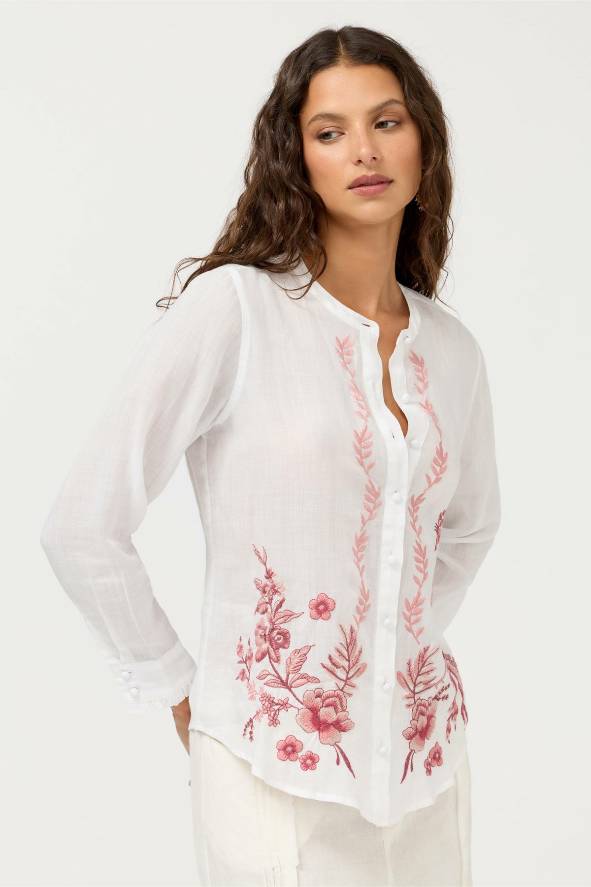 RUFFLE CUFF BLOUSE