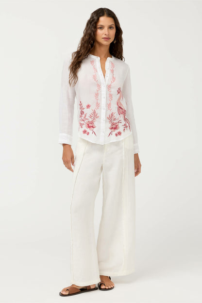 RUFFLE CUFF BLOUSE