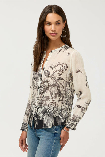 RUFFLE CUFF BLOUSE