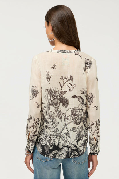 RUFFLE CUFF BLOUSE