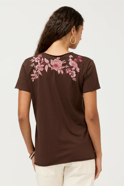 PLEAT FRONT TEE