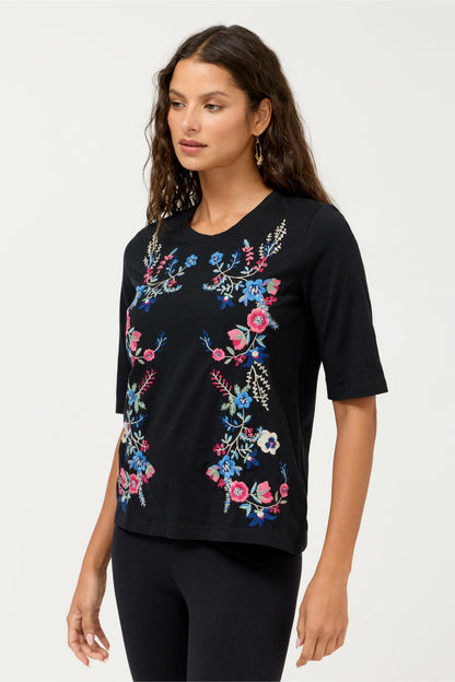 CREWNECK ELBOW SLEEVE TEE