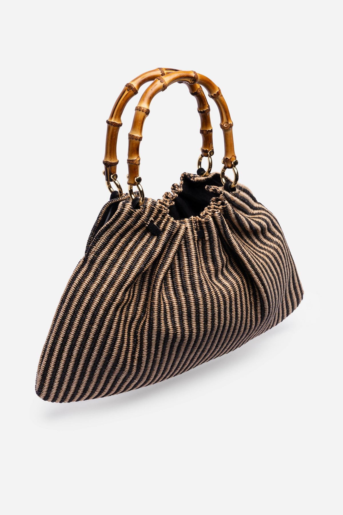 ITALIAN RAFFIA POUCH PURSE