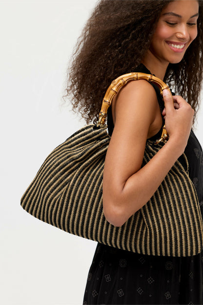ITALIAN RAFFIA POUCH PURSE