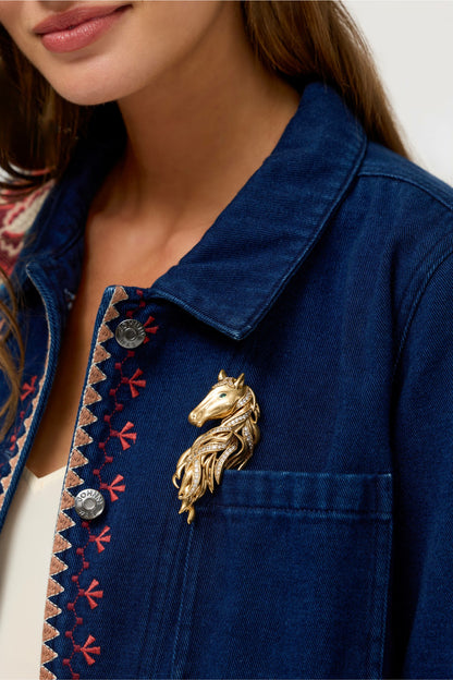 HORSE BROOCH