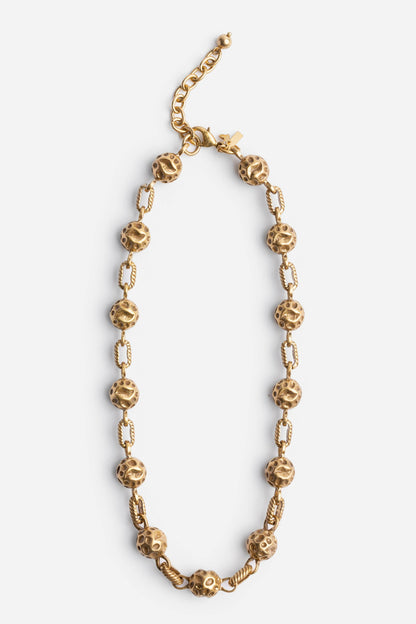 HAMMERED BEAD NECKLACE