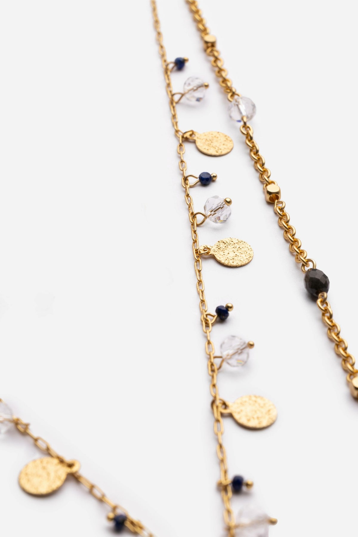 TWO STRAND MULTI BEAD NECKLACE