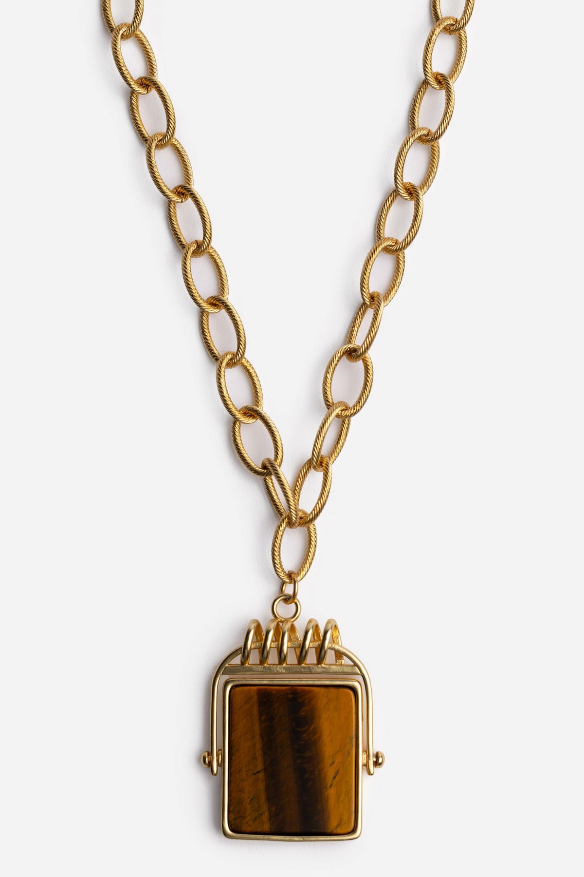 SEMIPRECIOUS PENDANT NECKLACE