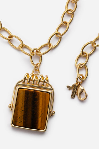 SEMIPRECIOUS PENDANT NECKLACE