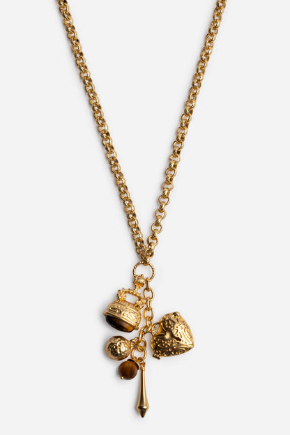 FIVE CHARM NECKLACE