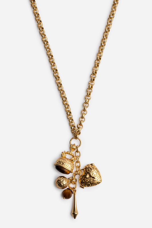 FIVE CHARM NECKLACE