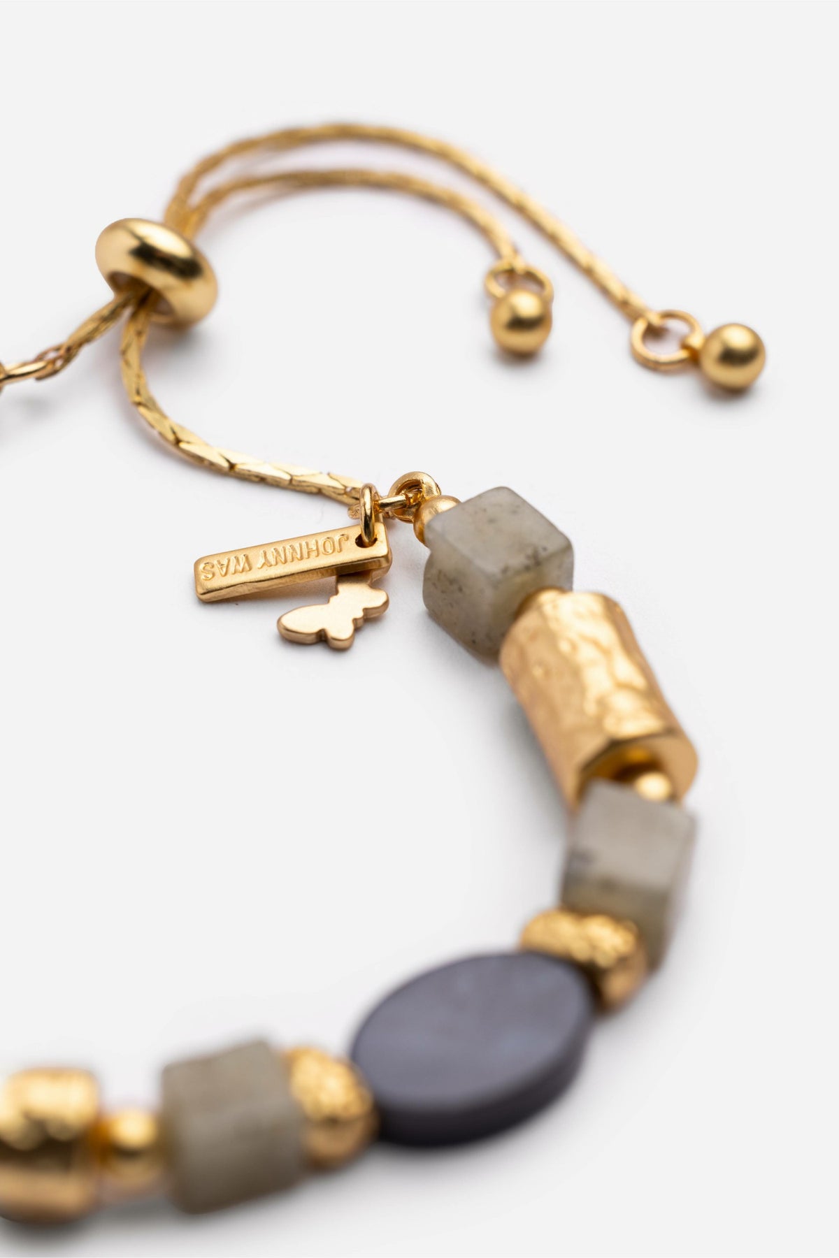MULTI BEAD PULL TIE BRACELET