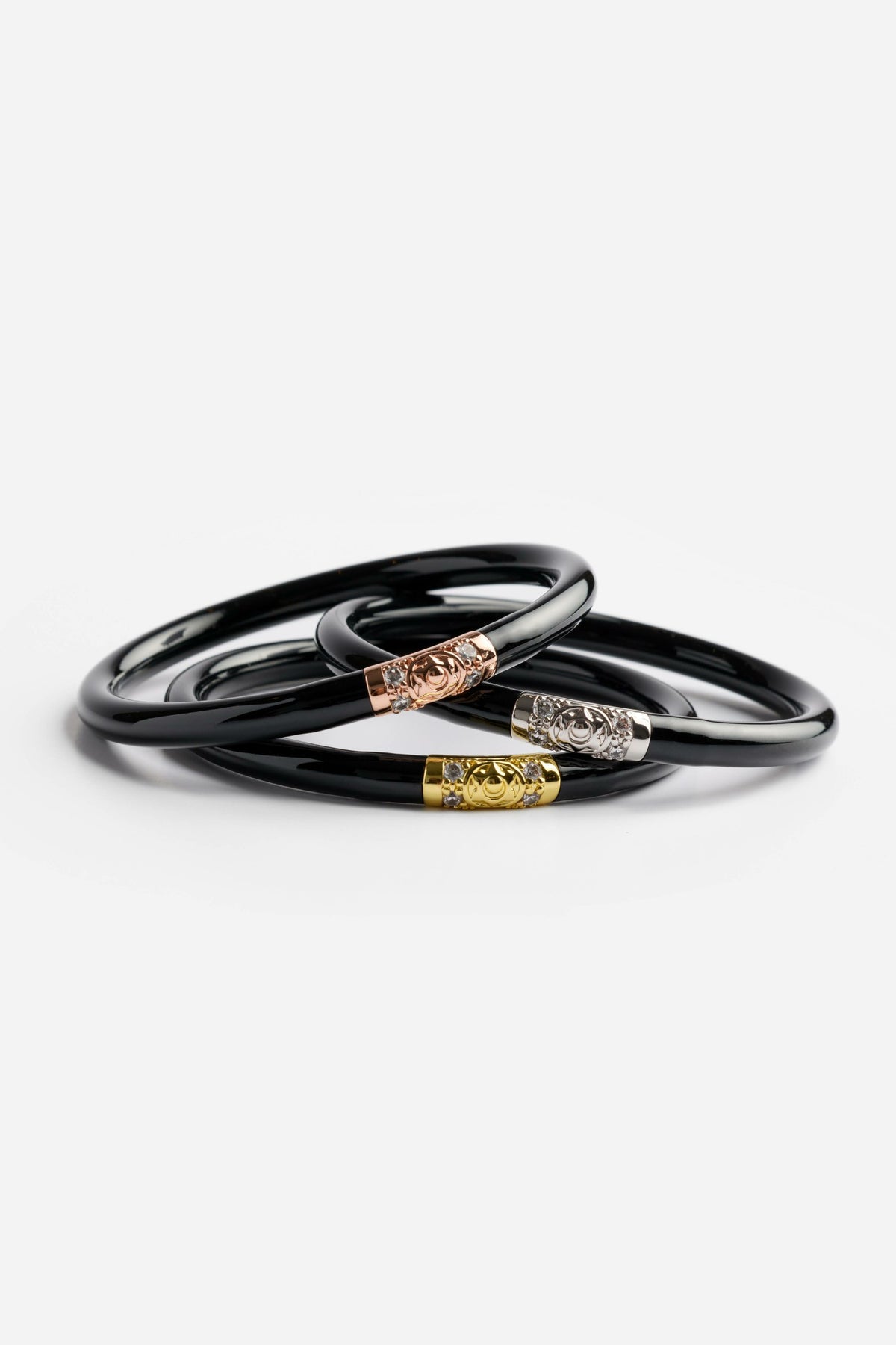 BuDhaGirl® BLACK BRACELET STACK