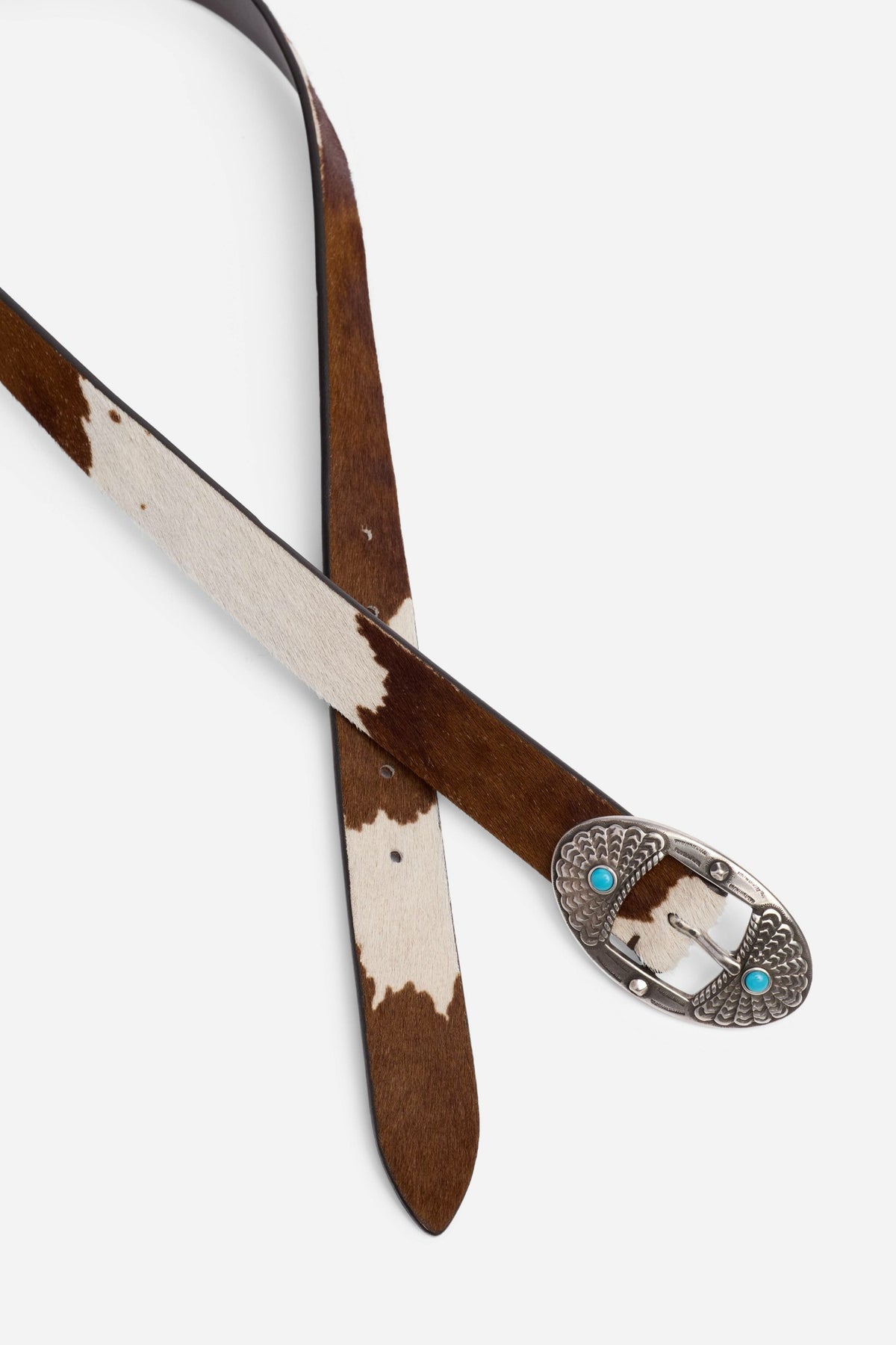 MACULATO ITALIAN CALF HAIR BELT