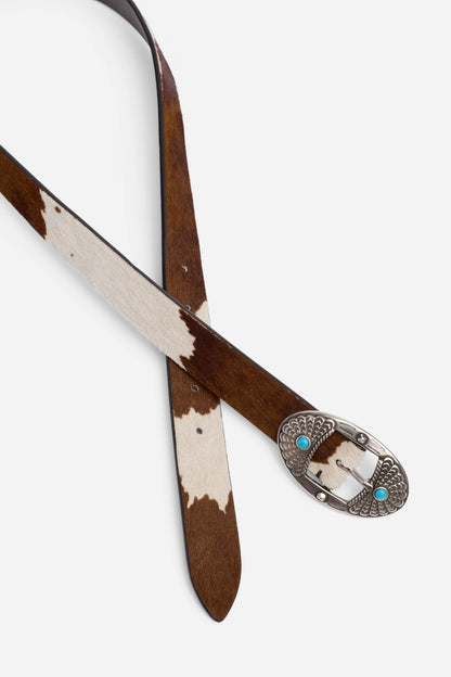 MACULATO ITALIAN CALF HAIR BELT