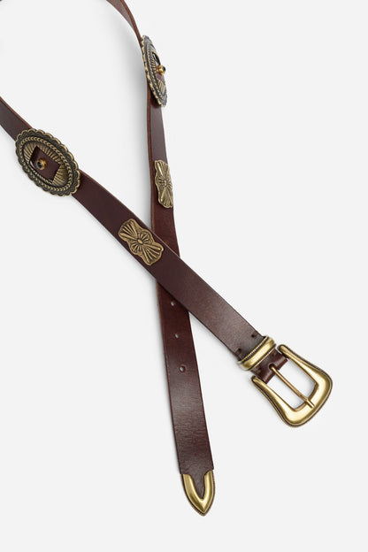 GUSCIO ITALIAN LEATHER CONCH BELT