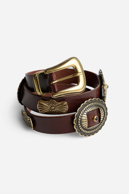 GUSCIO ITALIAN LEATHER CONCH BELT
