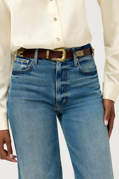 GUSCIO ITALIAN LEATHER CONCH BELT