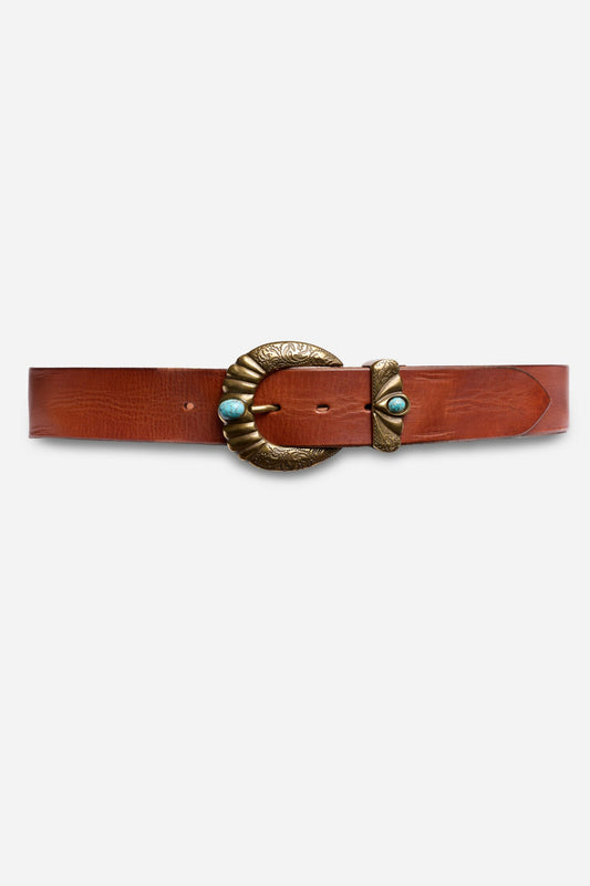 CRESTA ITALIAN LEATHER CONCH BELT