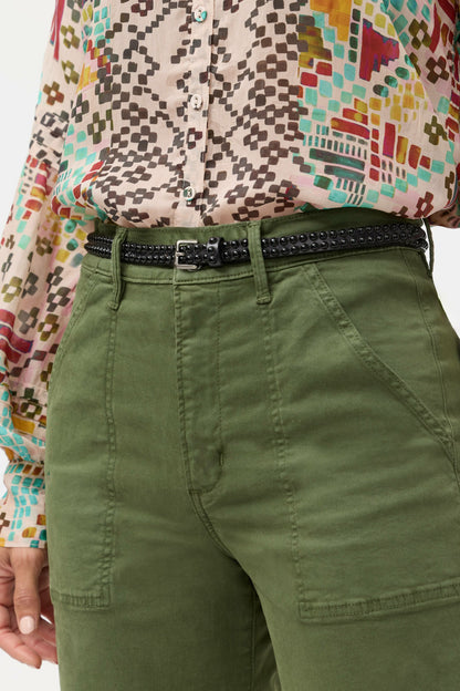 DELICATO ITALIAN LEATHER STUDDED BELT